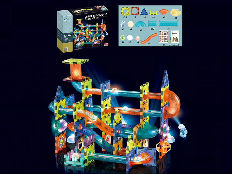 Magnetism Block W/L(110PCS) toys