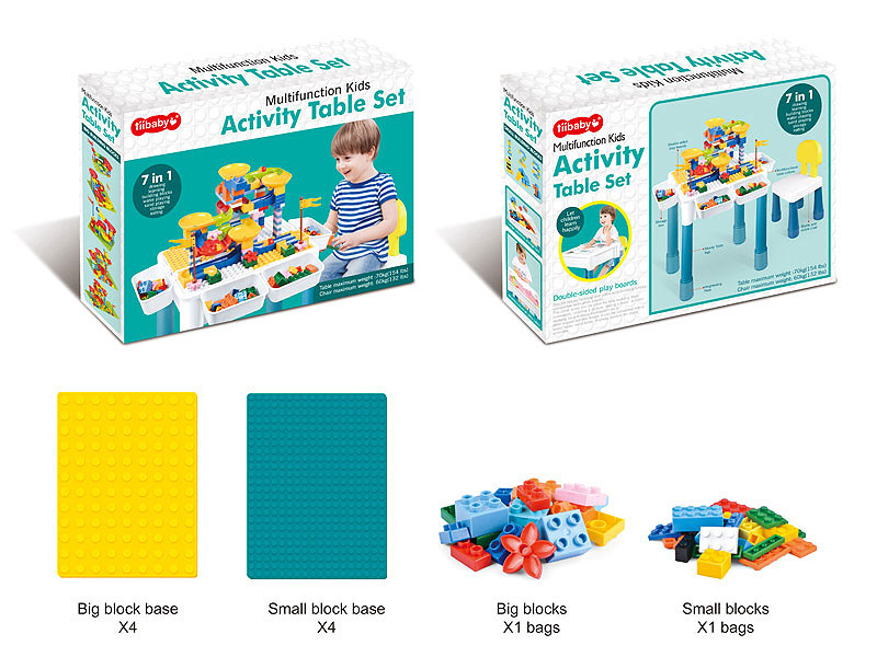 2in1 Building Block Table toys