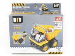 Block Construction Truck(9PCS)