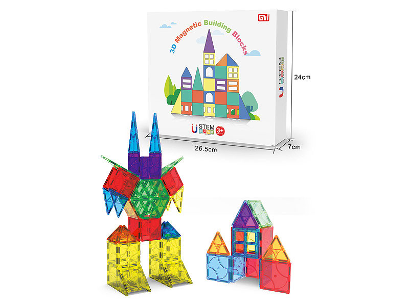 Magnetic 3D Building Blocks(72pcs) toys