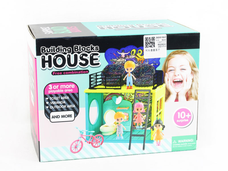 Building Blocks Stacked House toys