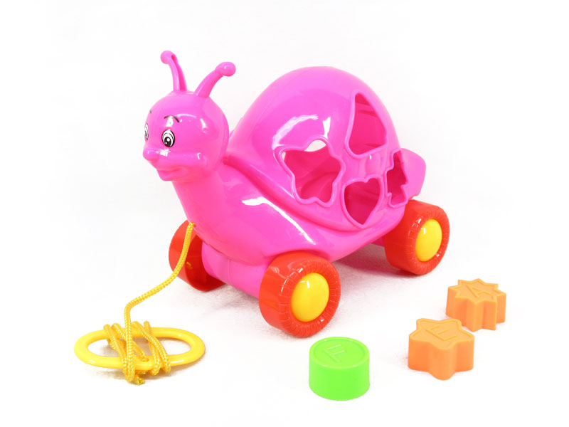 Drag The Building Block Snail(3C) toys