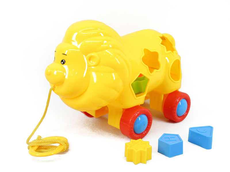 Drag The Building Block Lion(2C) toys