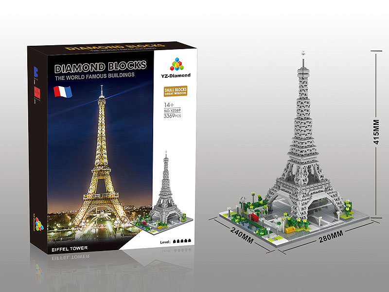 Eiffel Tower Blocks(3369PCS) toys