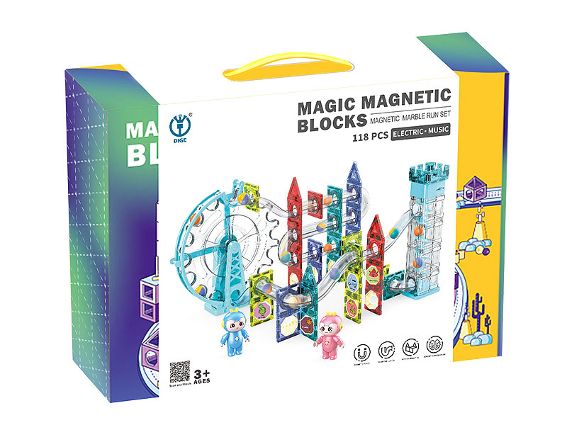 Magnetism Block W/M(118pcs) toys