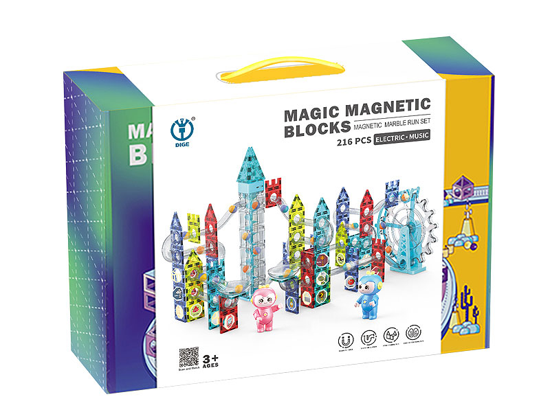 Magnetism Block W/M(216pcs) toys