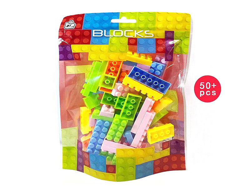 Medium and large particle puzzle building blocks (50 pcs) toys