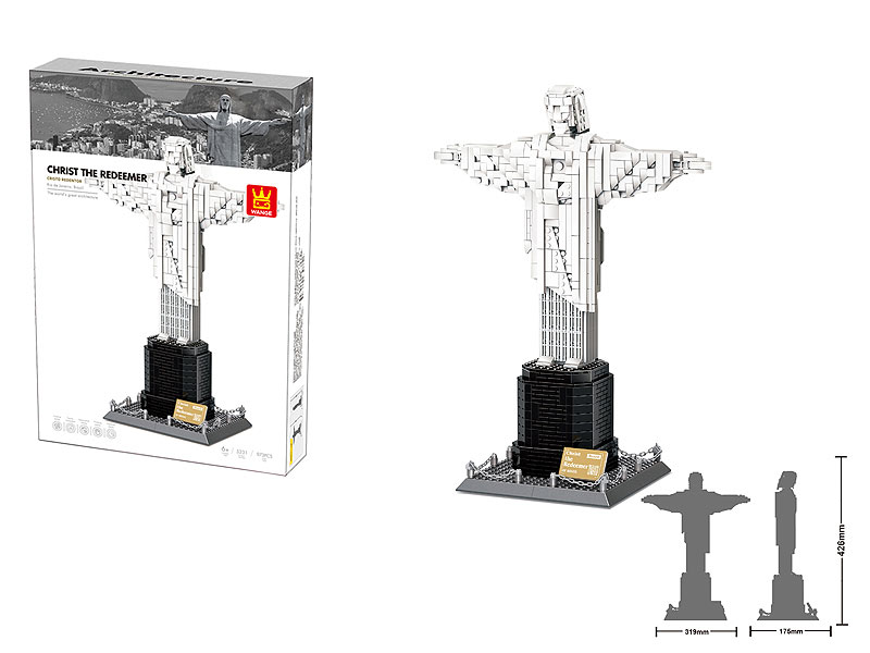 Christ The Redeemer-Rio de Janeiro Brazil Blocks(973PCS) toys