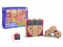 Soft Glue Puzzle Building Block(12PCS)