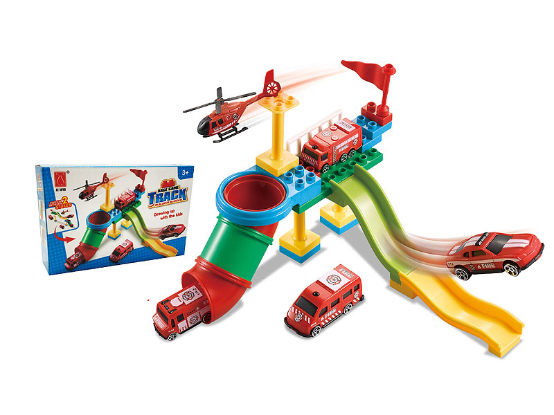 Building Block Track Racing Special Police toys