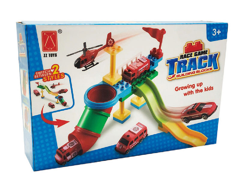 Building Block Track Racing Project toys