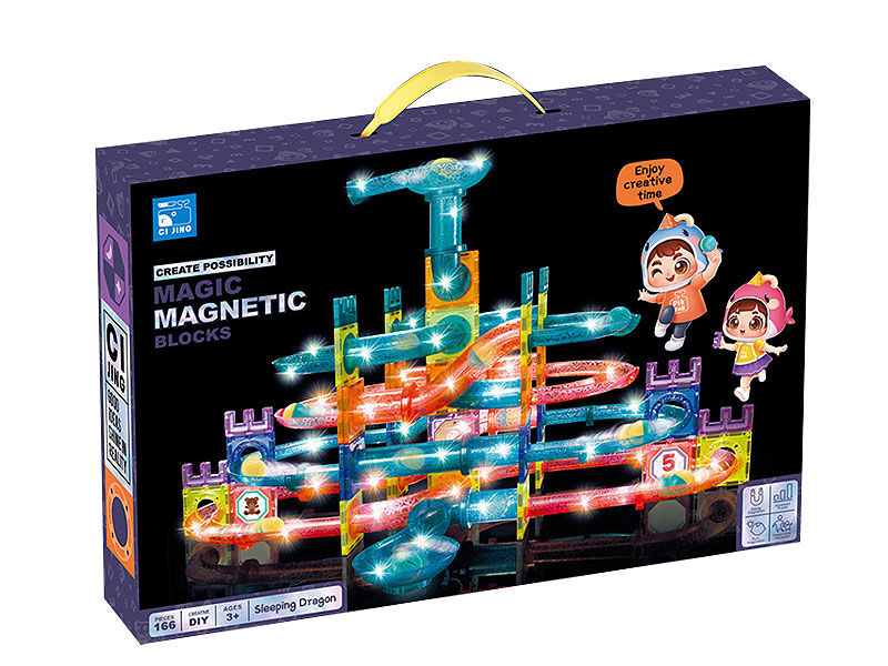 Magnetic Blocks W/L(166pcs) toys