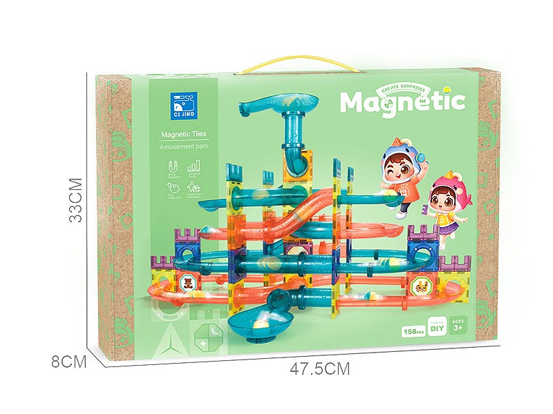 Magnetic Blocks(158pcs） toys