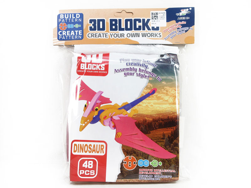 3D Pterosaur Building Block toys