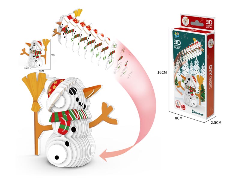 3D Snowman Puzzle toys