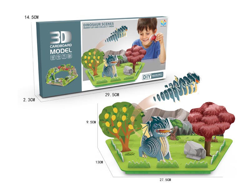 3D Dinosaur Scene Puzzle toys