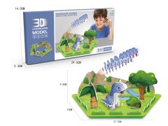 3D Dinosaur Scene Puzzle toys