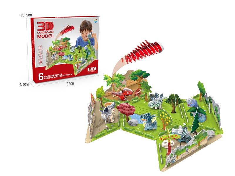 3D Dinosaur Scene Puzzle toys