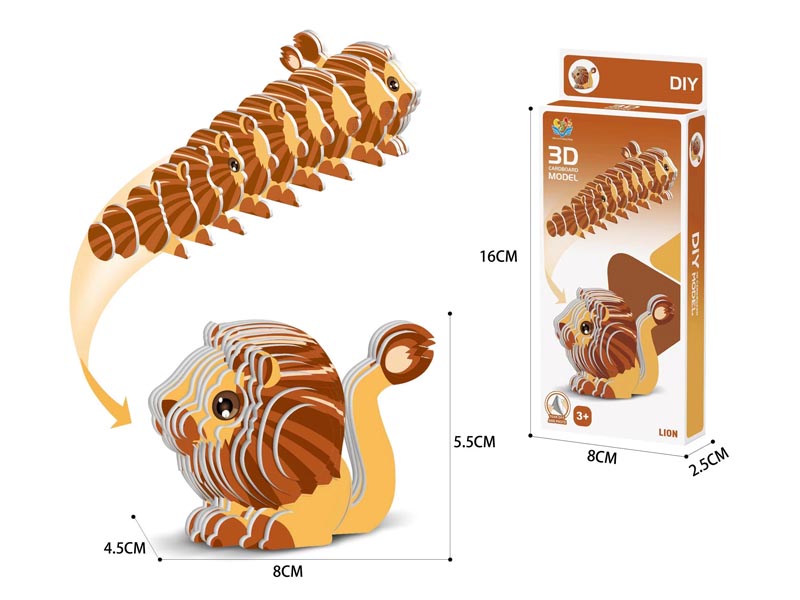3D Lion Puzzle toys