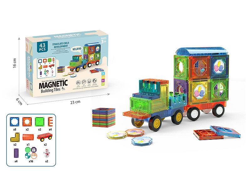 Magnetic Blocks(43PCS) toys