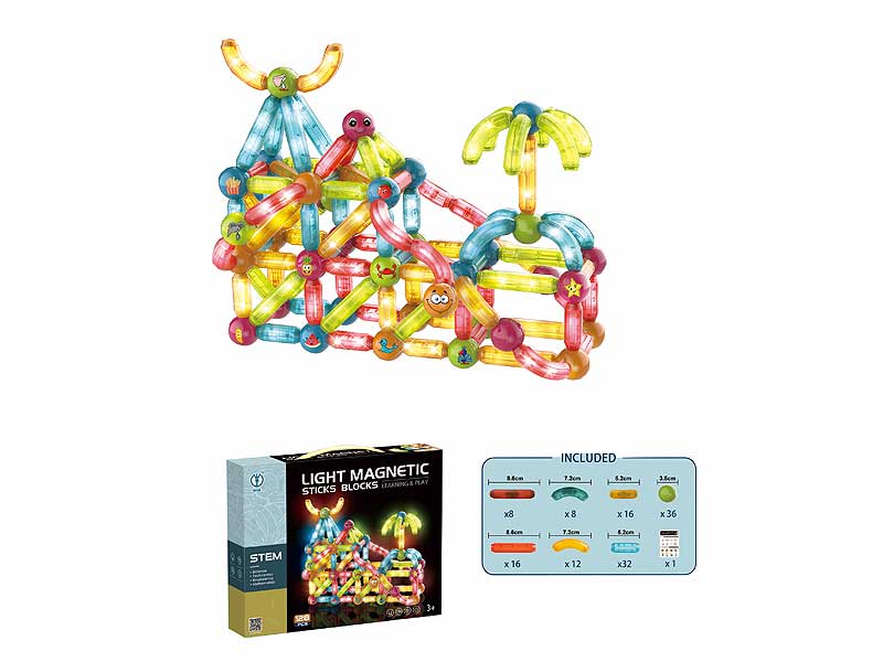 Magnetic Block W/L(128pcs) toys