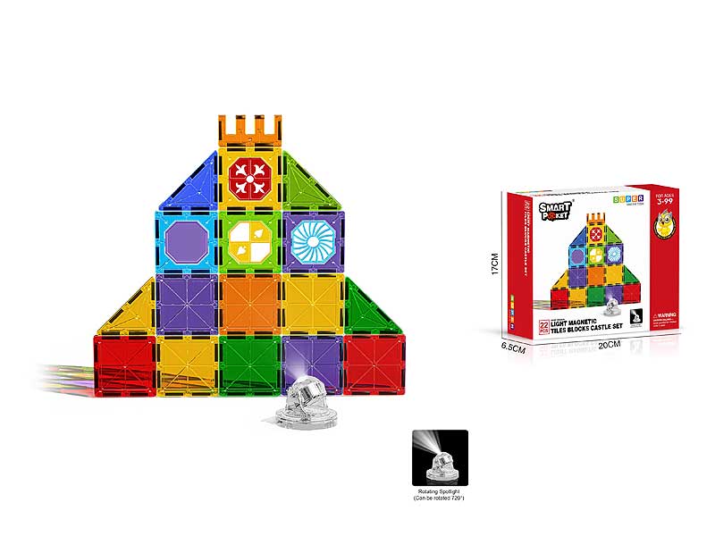 Magnetism Block W/L(22PCS) toys