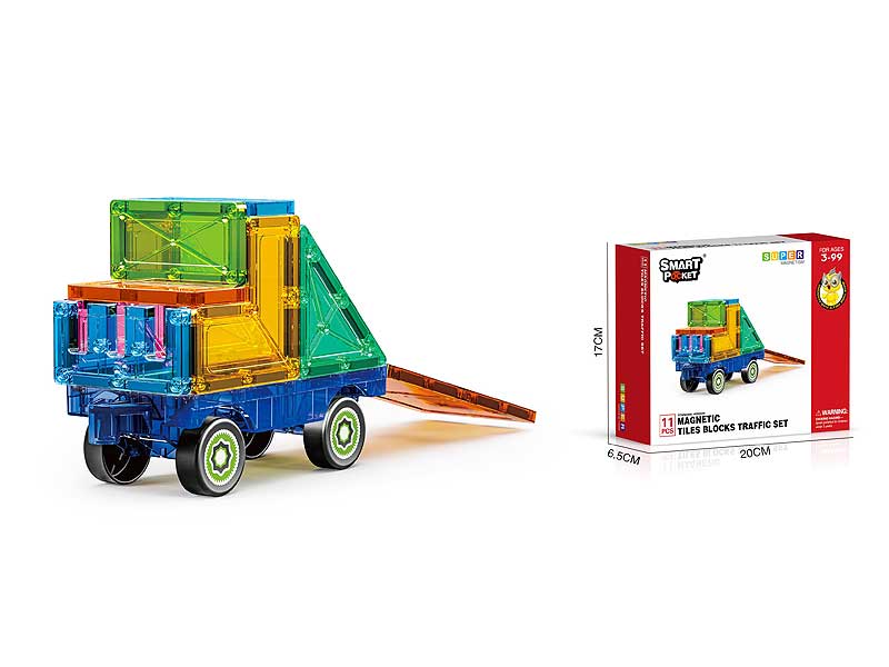 Magnetic Tiles Blocks Traffic Set toys