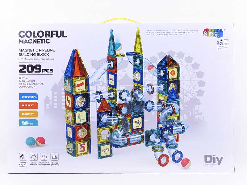 Magnetic Blocks(209pcs) toys