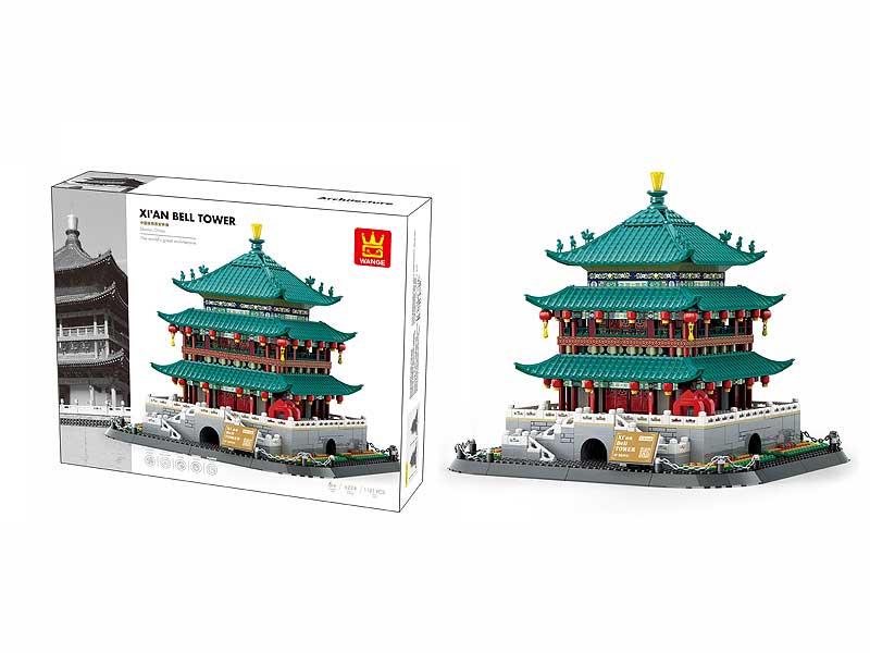 Xi'an Bell Tower Shanxi China Blocks(1121PCS) toys