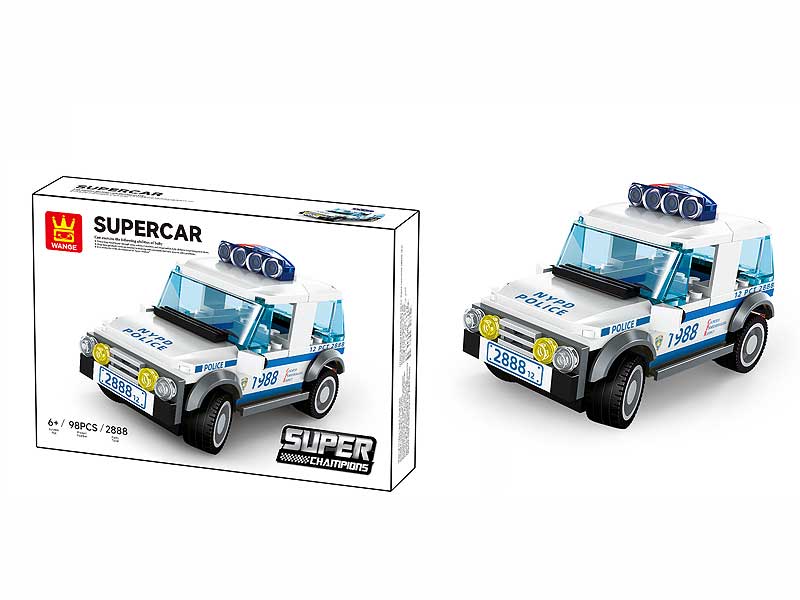 Super Police Car Blocks(98PCS) toys