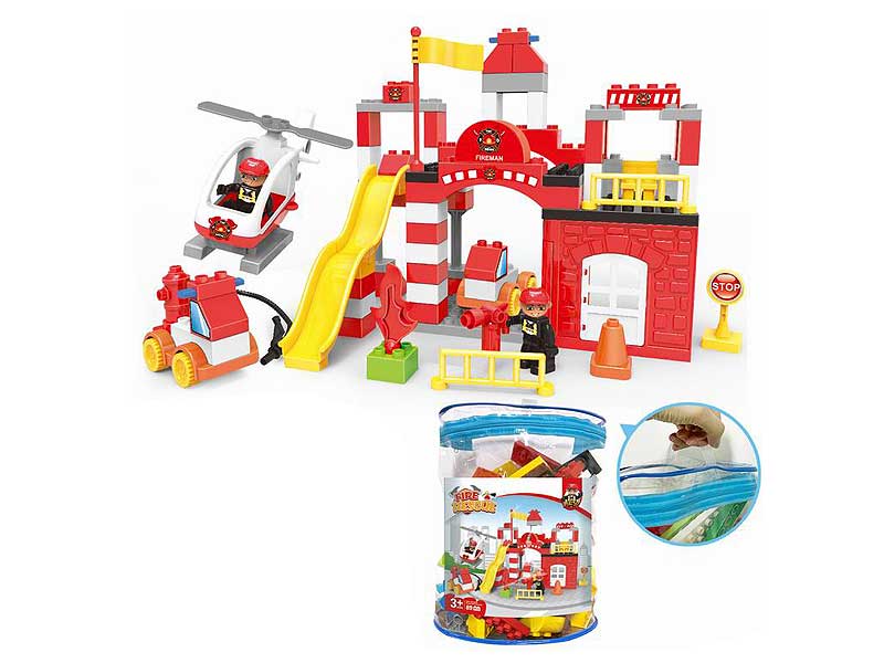 Fire Station Blocks(89PCS) toys