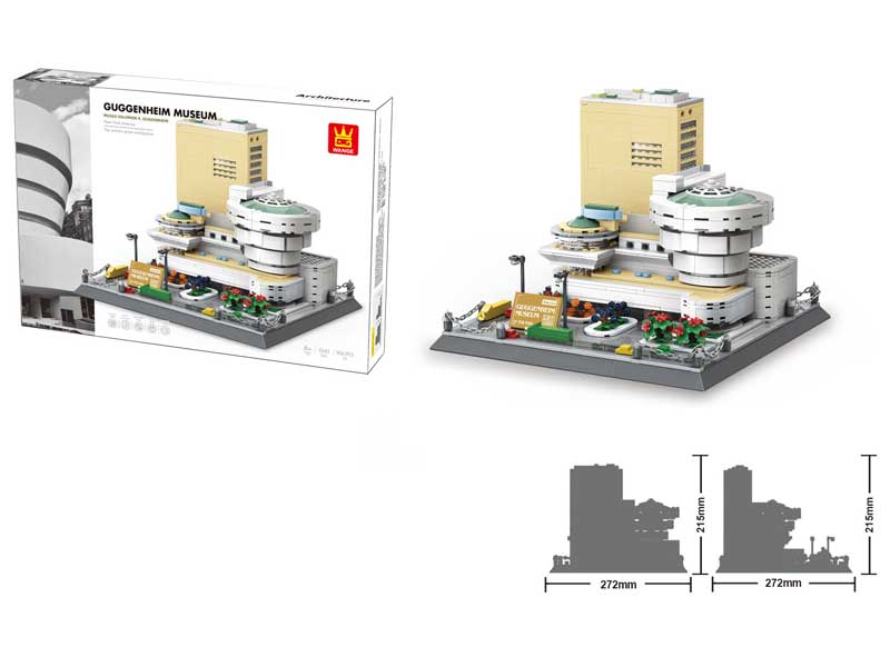 Guggenheim Museum-New York,America Blocks(902PCS) toys