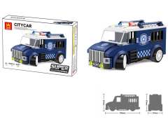 超级警用囚车91积木（99pcs)