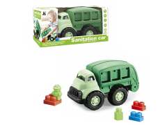 Building Block Sanitation Vehicle(11pcs) toys