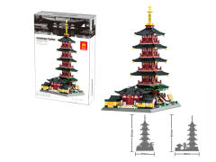 Hanshan Temple Jiangsu China Blocks(1393PCS) toys