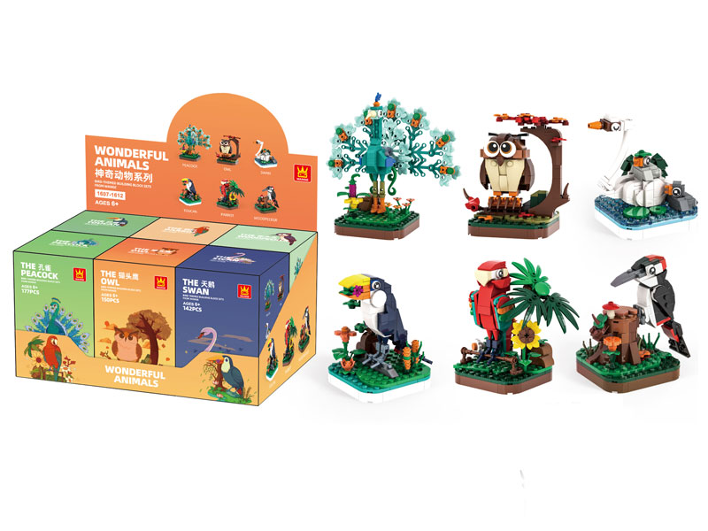 Wonderful Animals-Birds Blocks(6in1) toys
