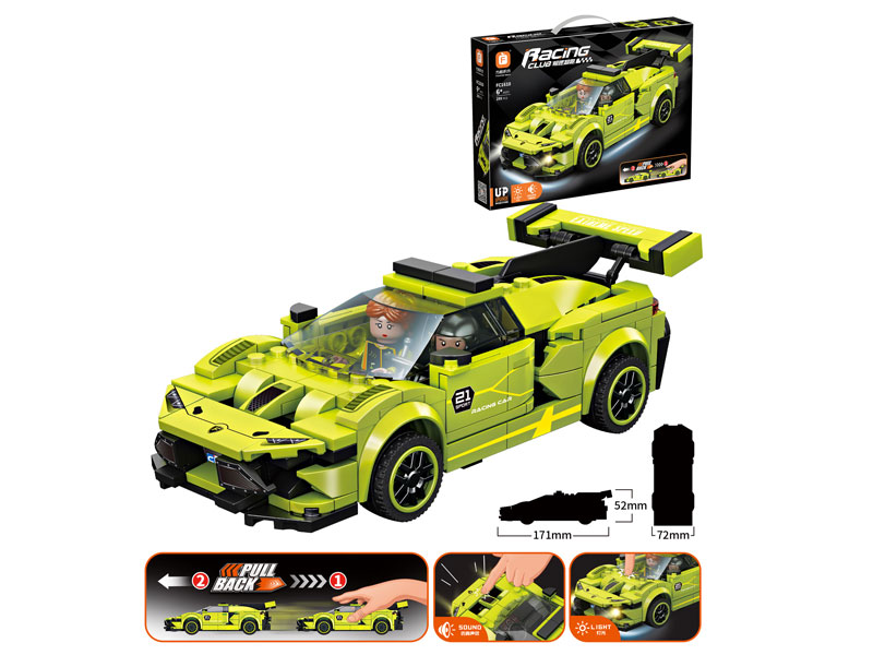 Building Block Return Car W/L_S(295PCS) toys