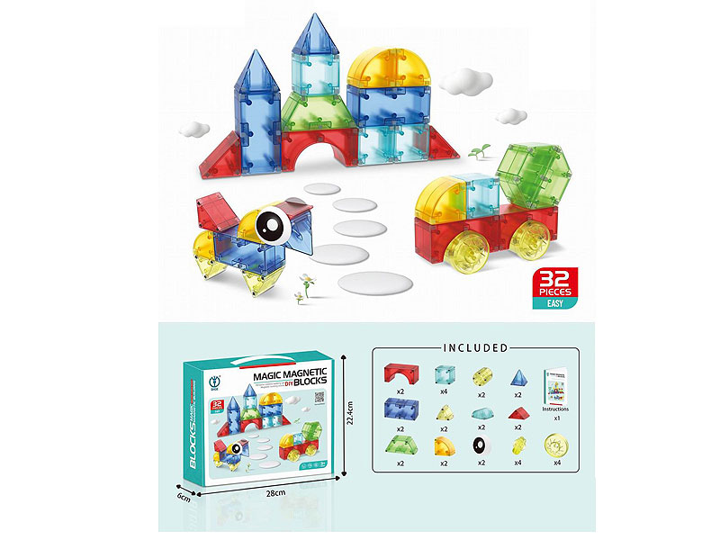 Magnetic Blocks(32pcs) toys