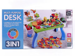 3in1 Building Block Desk(100pcs） toys