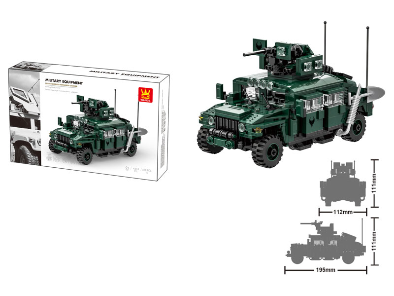 M1151 Enhanced Armament Carrier Blocks(518PCS) toys