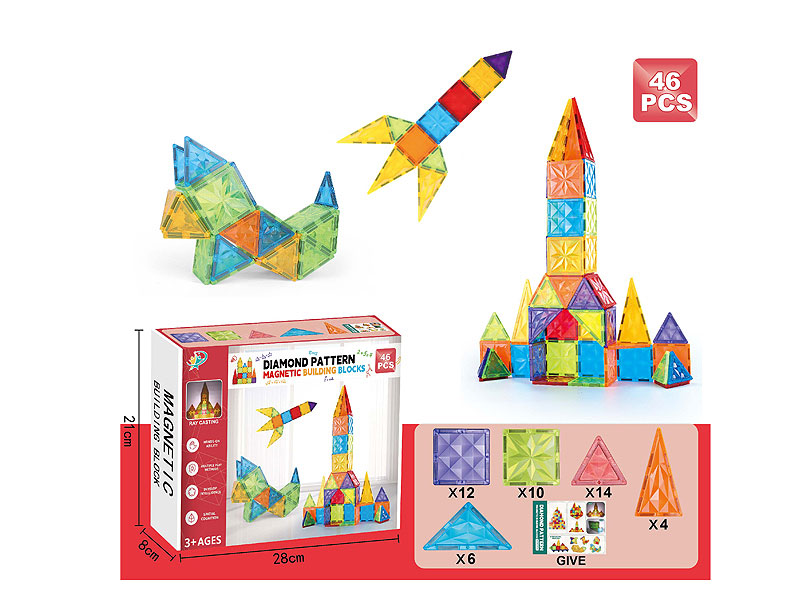 Magnetism Block(46pcs) toys