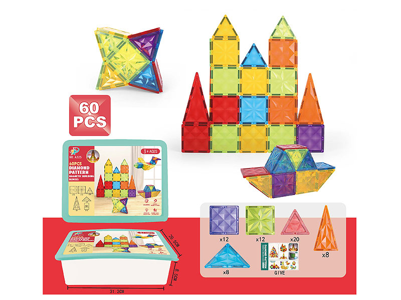 Magnetism Block(60pcs) toys