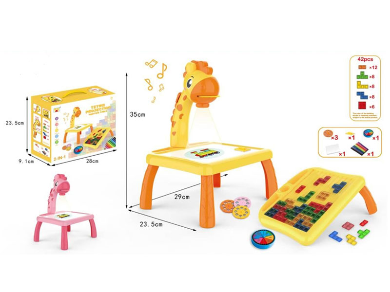 Projection Block Writing Desk toys