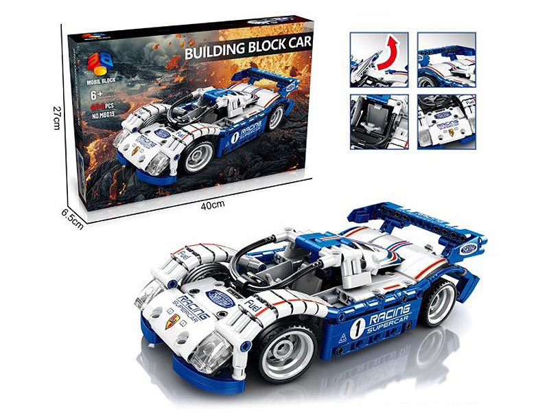 Building Block Return Car toys