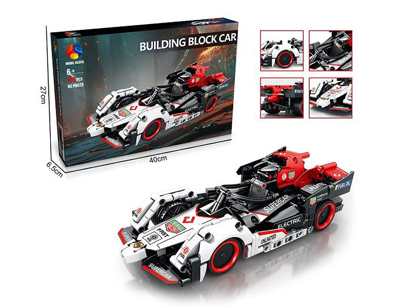 Building Block Return Car toys