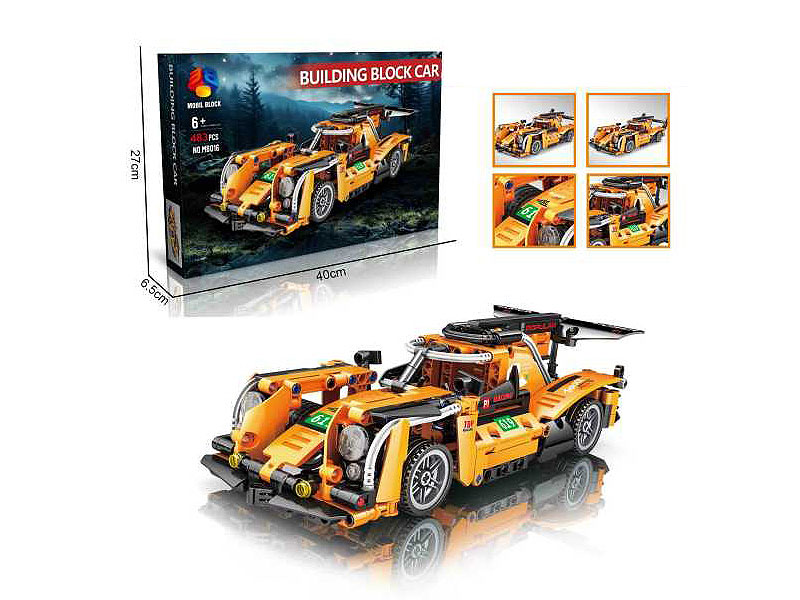 Building Block Return Car toys