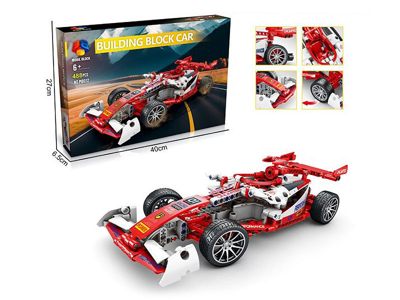 Building Block Return Car toys