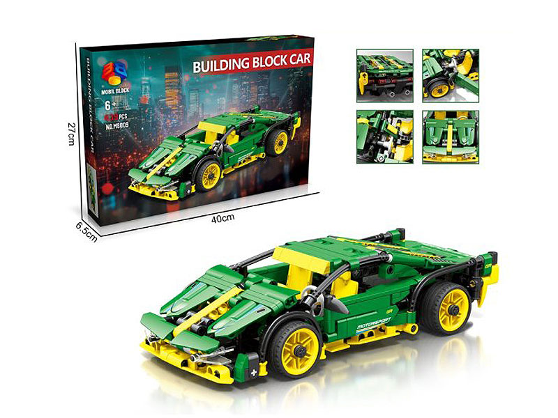 Building Block Return Car toys