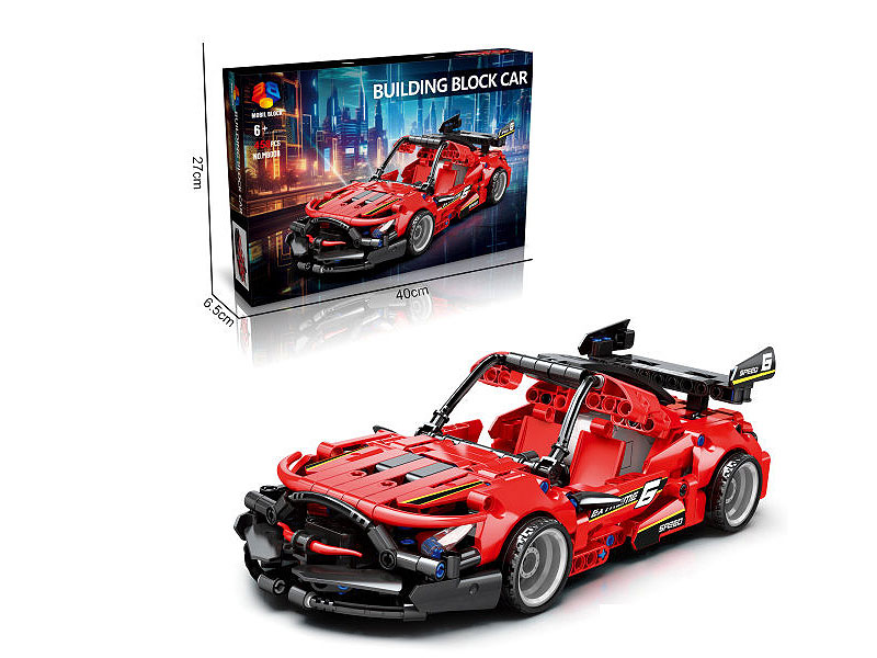 Building Block Return Car toys