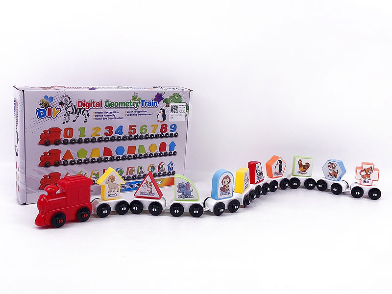 Animals Digital Geometry Train toys